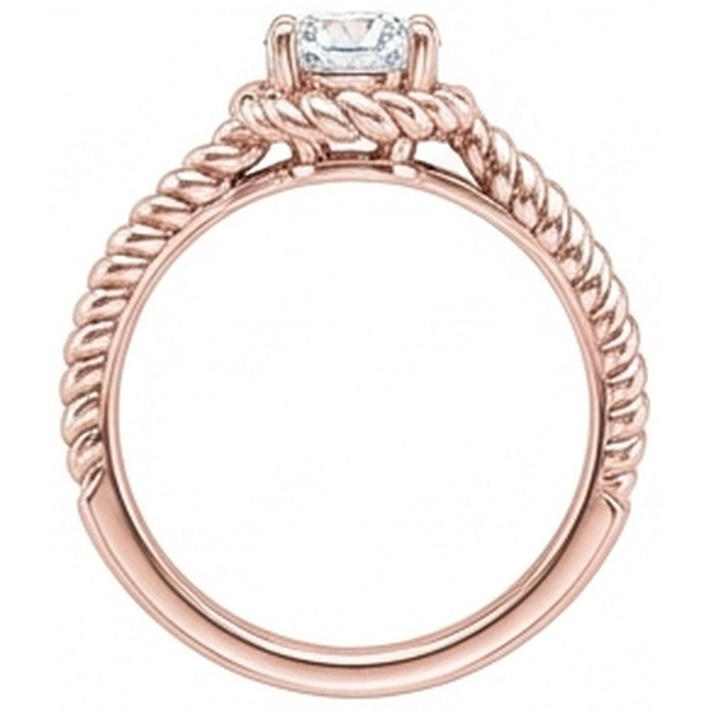 Real Natural Earth Mined Diamond Solitaire Engagement Ring Rose Gold 1.75 Carat