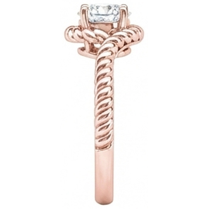 Real Natural Earth Mined Diamond Solitaire Engagement Ring Rose Gold 1.75 Carat