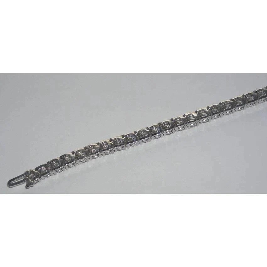 Real  Brilliant Cut 19 Carat Diamond Tennis Bracelet