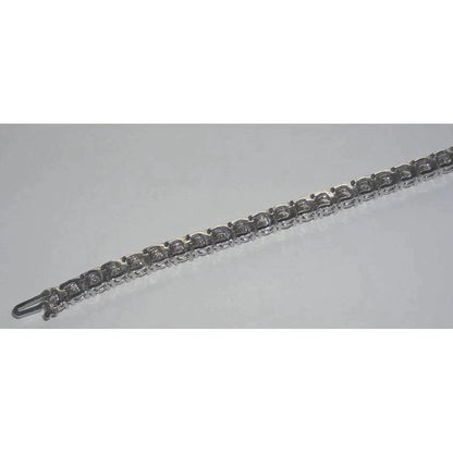 Real  Brilliant Cut 19 Carat Diamond Tennis Bracelet