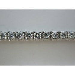 Real  Brilliant Cut 19 Carat Diamond Tennis Bracelet