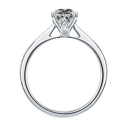 Real Diamond Round Old Miner Engagement Ring Women’s Jewelry 3.50 Carats