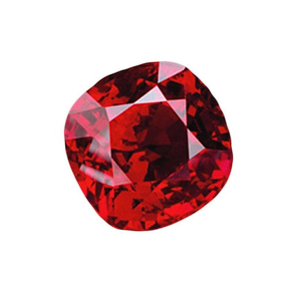 Red Loose Ruby Cushion Cut 3 Carats Sparkling Loose
