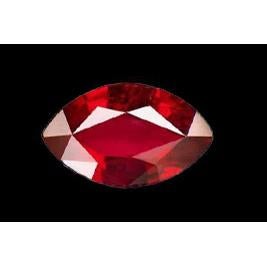 Red Loose Ruby Marquise Cut 2.5 Carats Sparkling