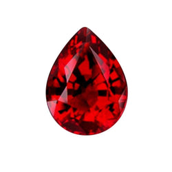 Red Loose Ruby Pear Cut 4 Carats Sparkling Ruby