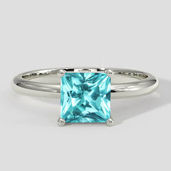 Ring Paraiba Tourmaline Cushion 1.25ct