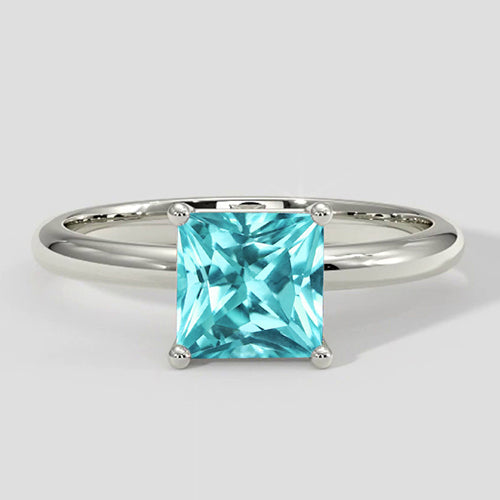 Ring Paraiba Tourmaline Cushion 1.25ct