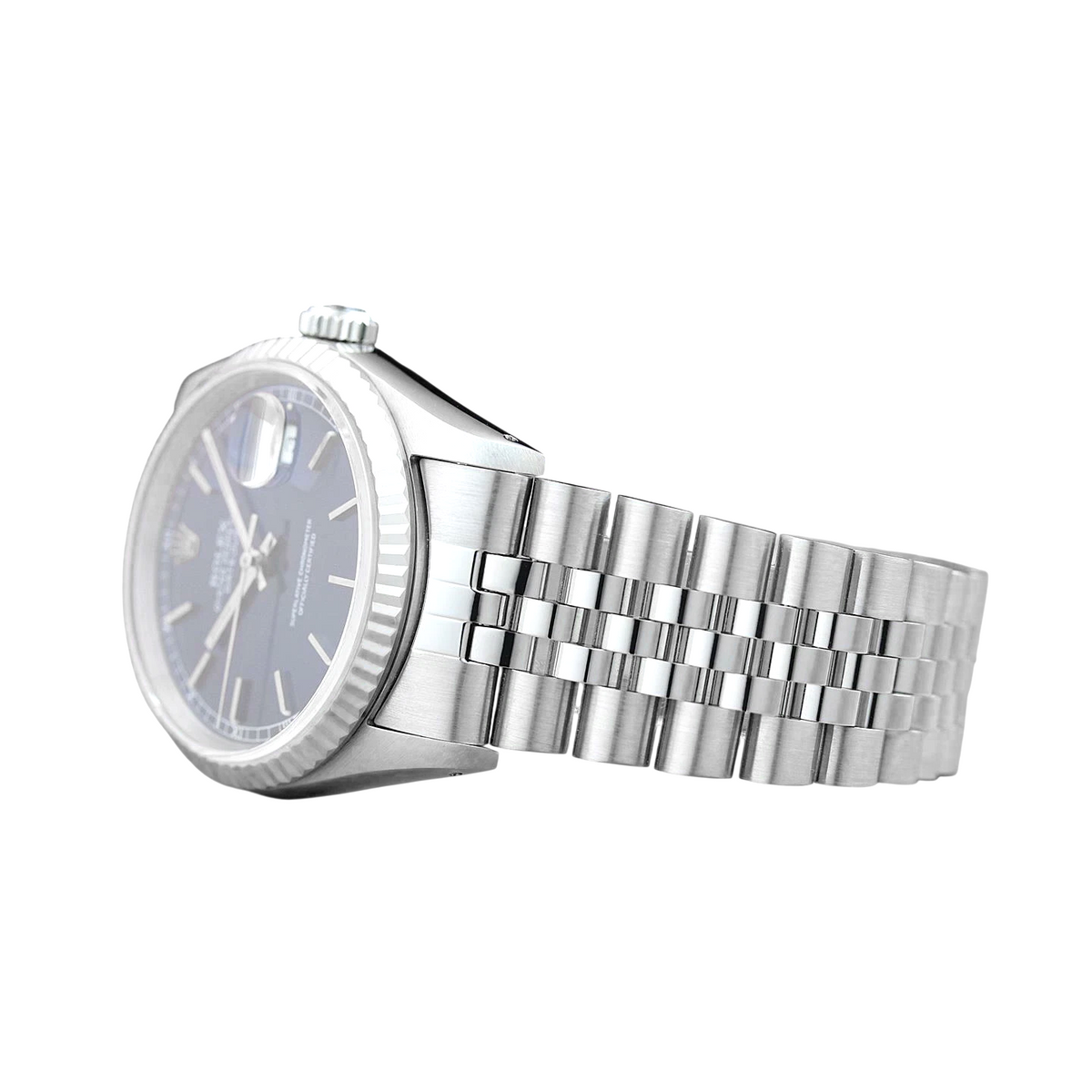 Rolex Datejust Blue Stick Dial 36 mm Stainless Steel Watch