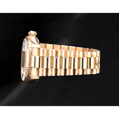 Rolex Day-Date 36mm Champagne Diamond Dial Yellow Gold Watch