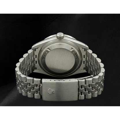 Rolex Dj White Mop Roman Dial Diamond Bezel Ss Jubilee Bracelet QUICK SET