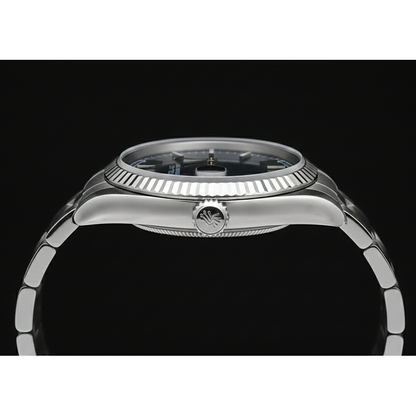 Rolex Oyster Perpetual Black Roman Dial Stainless Steel Men's Watch
