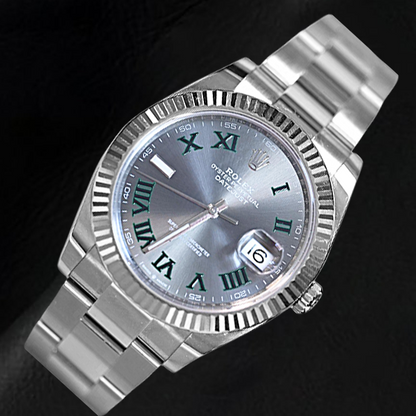 Rolex 126334 Datejust 41 Wimbledon Slate Dial Stainless Steel Watch