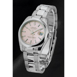 Rolex 178240 Datejust 31mm Pink Index Stainless Steel Ladies Watch
