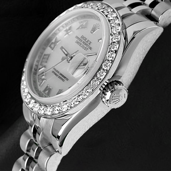 Rolex 179174 Mother of Pearl Diamond Steel Ladies Watch