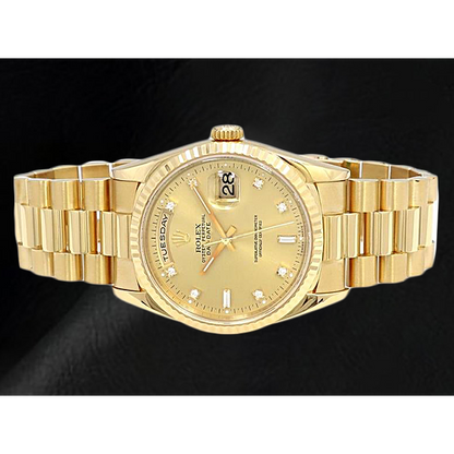 natural diamond watch side angle