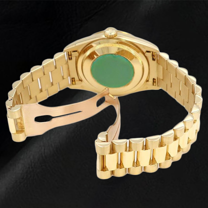 natural diamond watch top view