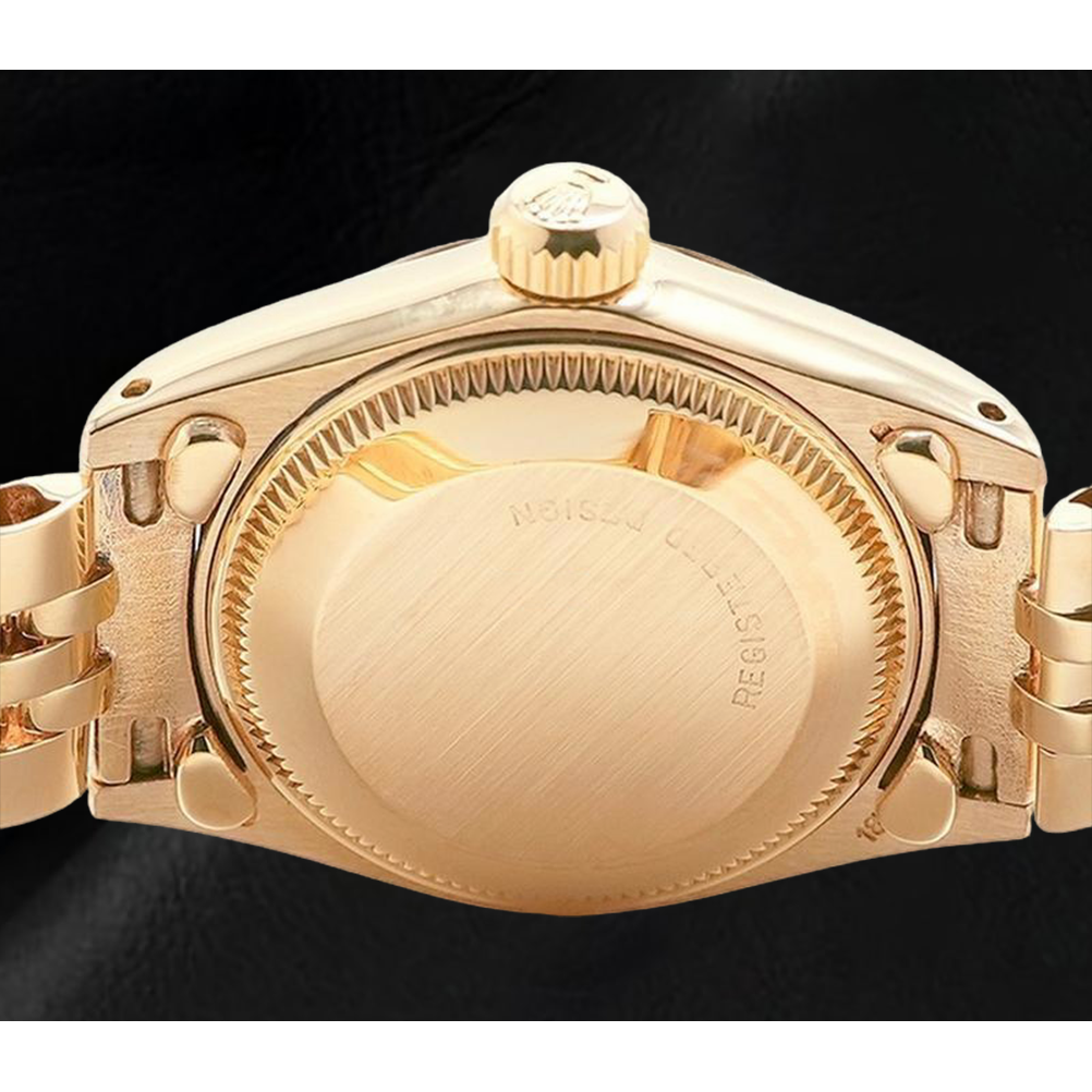 Rolex 26 mm Datejust Champagne Dial Yellow Gold Ladies Watch