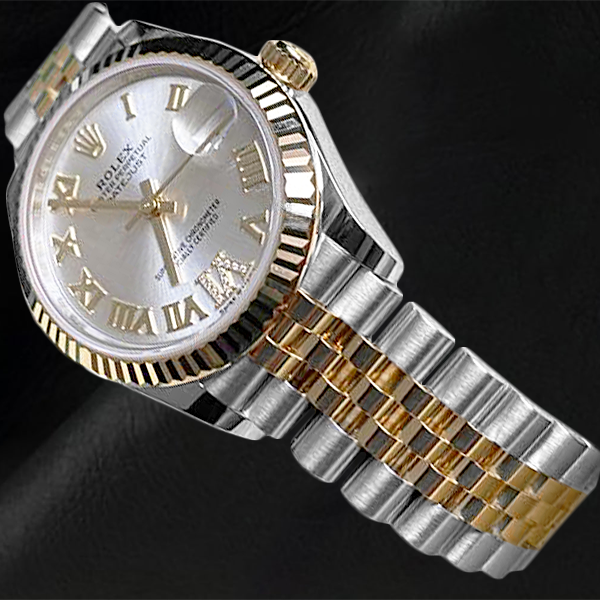Rolex 278273 Datejust 31 Silver Roman Dial Jubilee Two Tone Women Watch