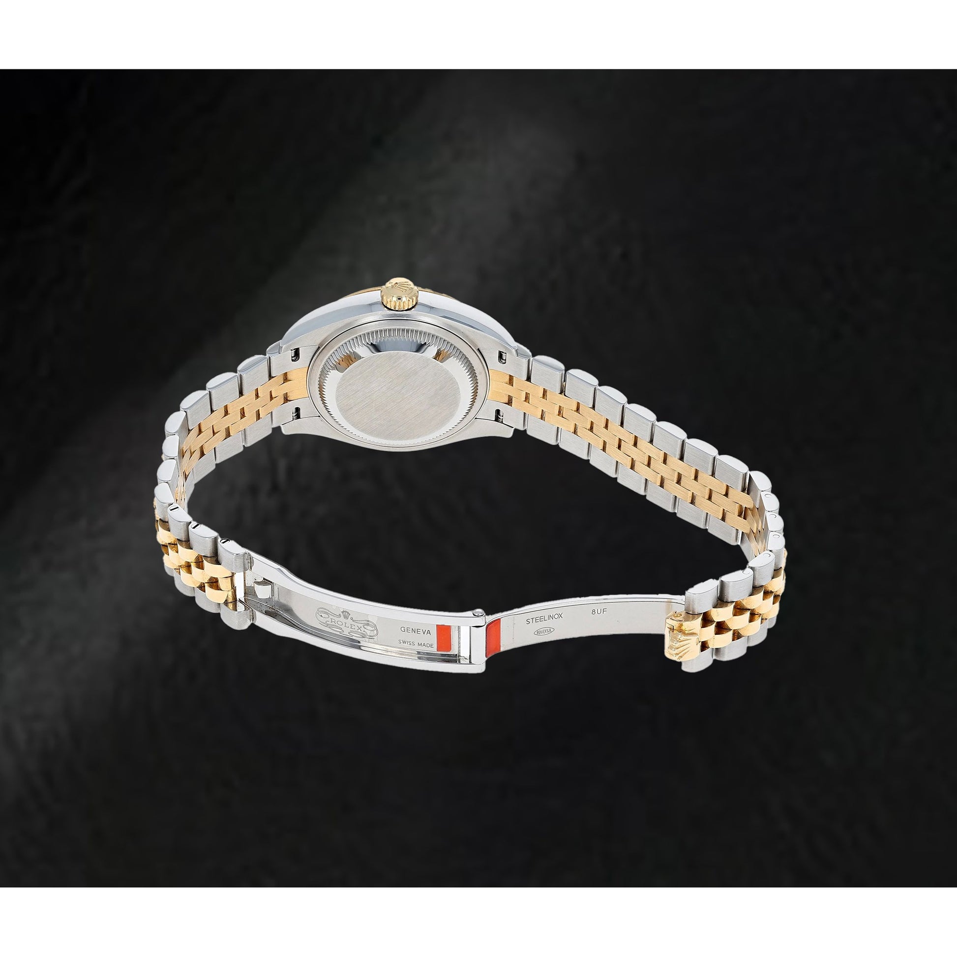 natural diamond watch top view
