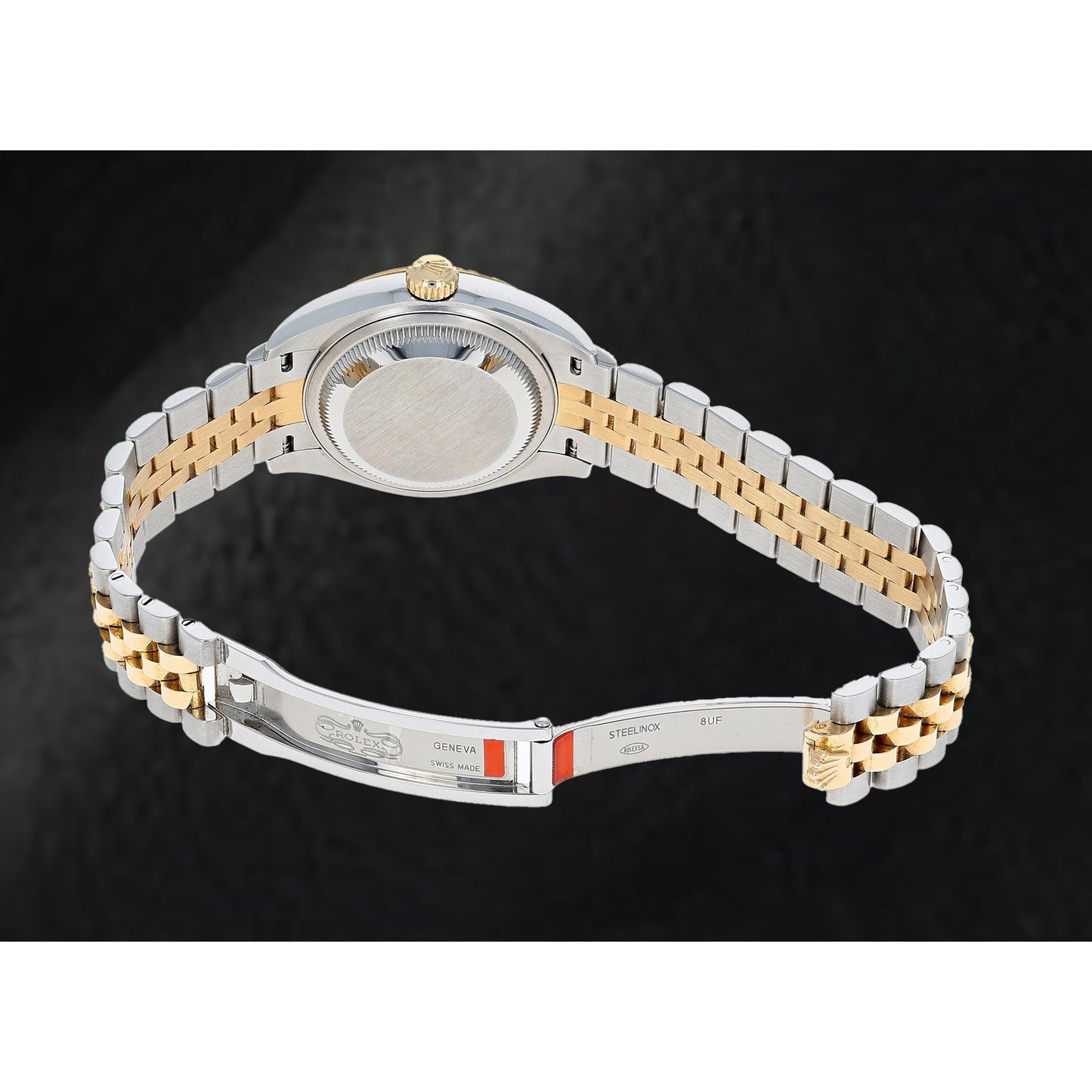 natural diamond watch top view
