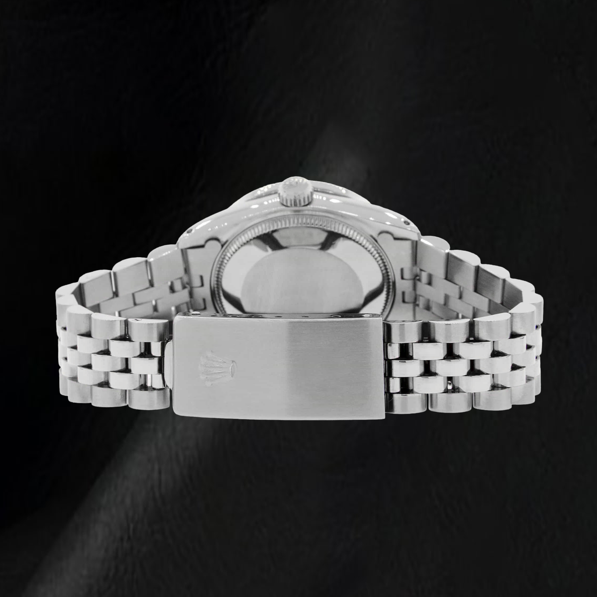 Rolex 31mm Pink Mother Of Pearl Diamond Dial Stainless Steel Watch