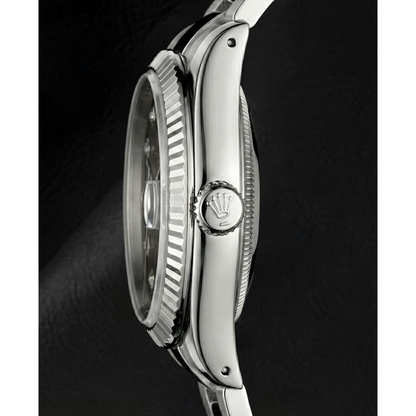 Rolex 36 mm Chocolate Diamond Dial Stainless Steel Watch Oyster Band