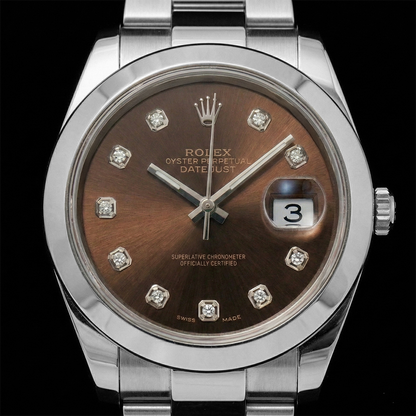 natural diamond 0.20ct watch front view