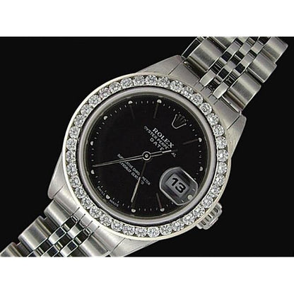 natural round diamond 1ct watch front view