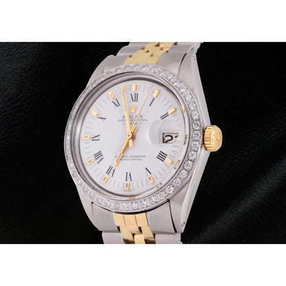 Roman Dial Diamond Bezel 