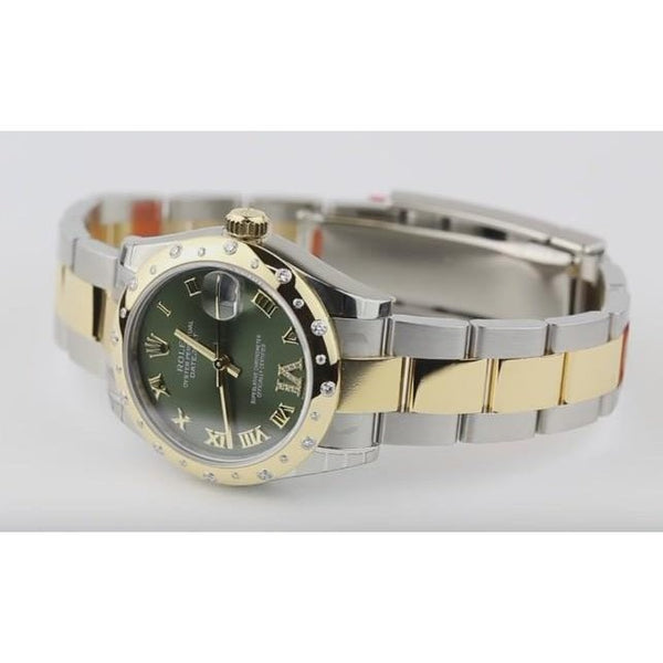 Green Dial Ss & Yellow Gold