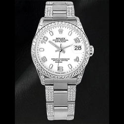 Rolex Datejust 31 White Arabic Dial Stainless Steel Ladies Watch