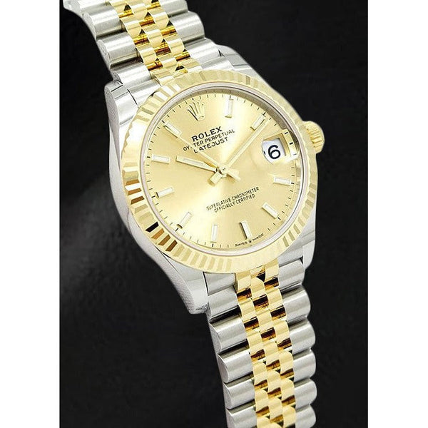 Champagne Luminous Two Tone Watch