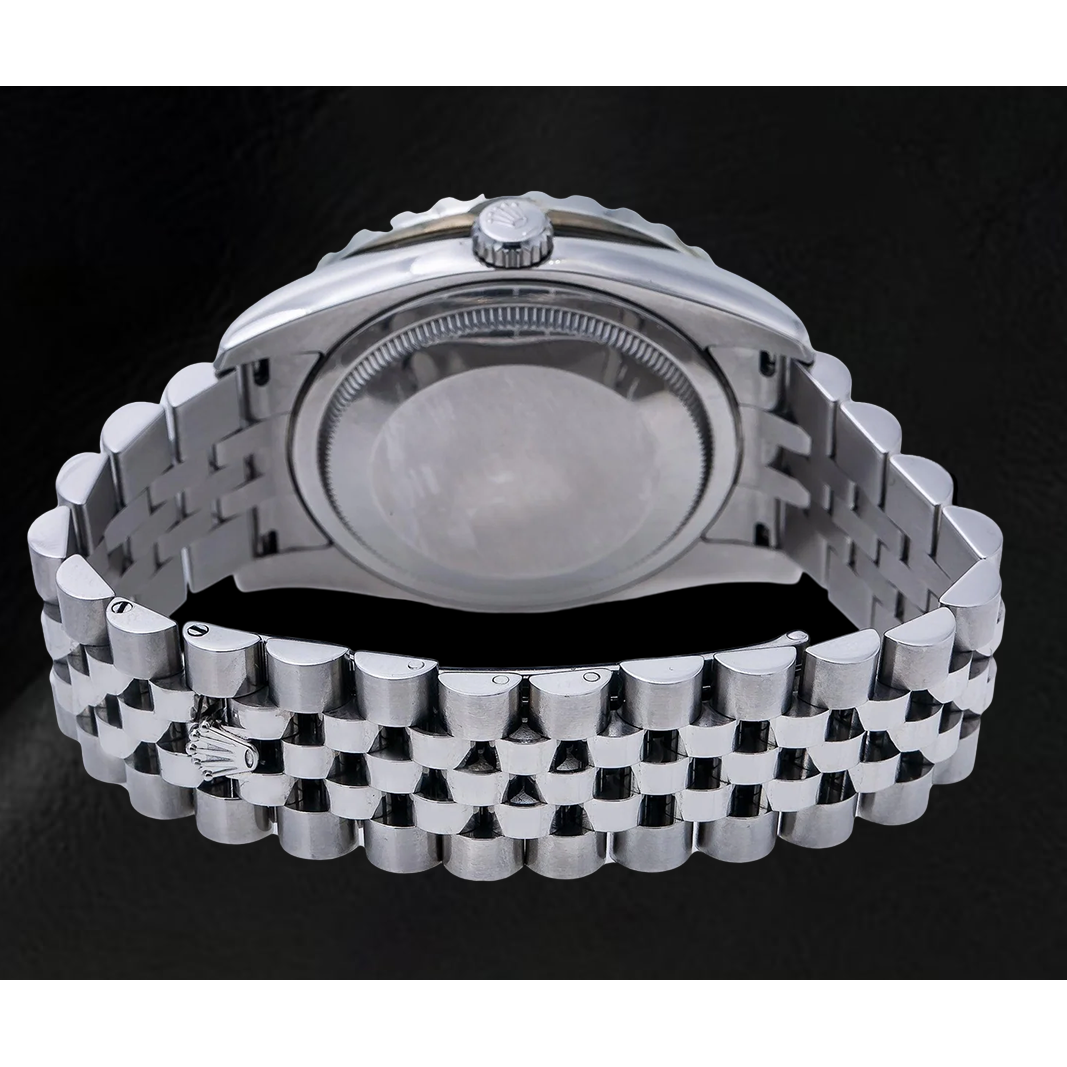 Rolex Datejust 116200 36mm Red Roman Diamond Dial Stainless Steel Watch