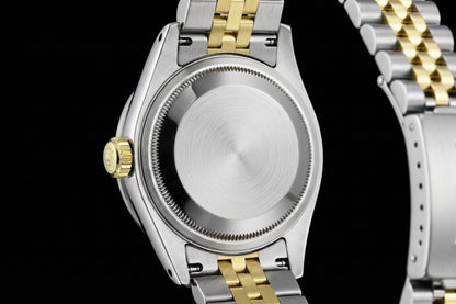 Rolex Datejust 6917 Lady 26mm White Mother Of Pearl Diamond Dial Two Tone Watch