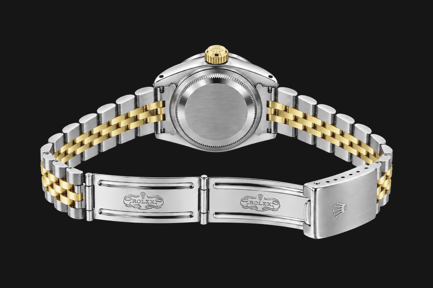 Rolex Datejust 6917 Lady 26mm White Mother Of Pearl Diamond Dial Two Tone Watch