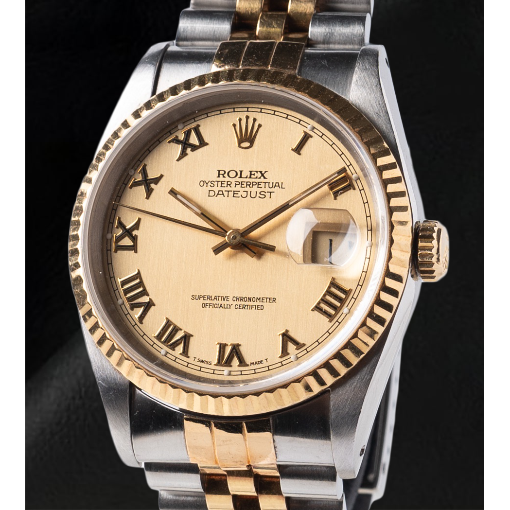 Rolex Datejust Champagne Roman Dial 36 mm Two Tone WatchRolex Datejust Champagne Roman Dial 36 mm Two Tone Watch