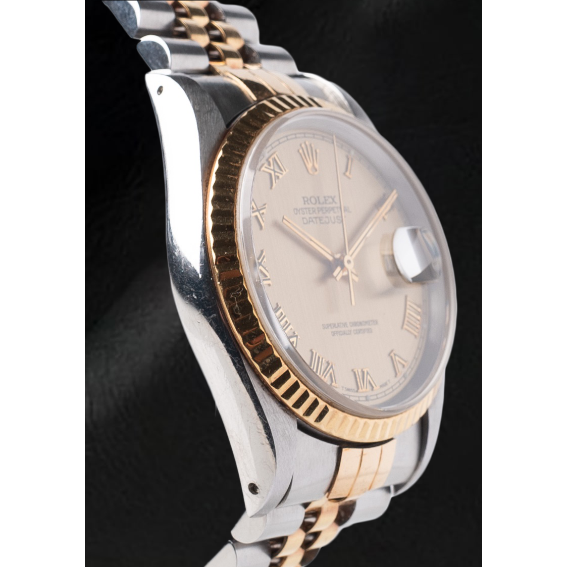 Rolex Datejust Champagne Roman Dial 36 mm Two Tone Watch