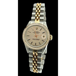 Rolex Datejust Ladies Watch Ss & Yellow Bracelet Champange Stick