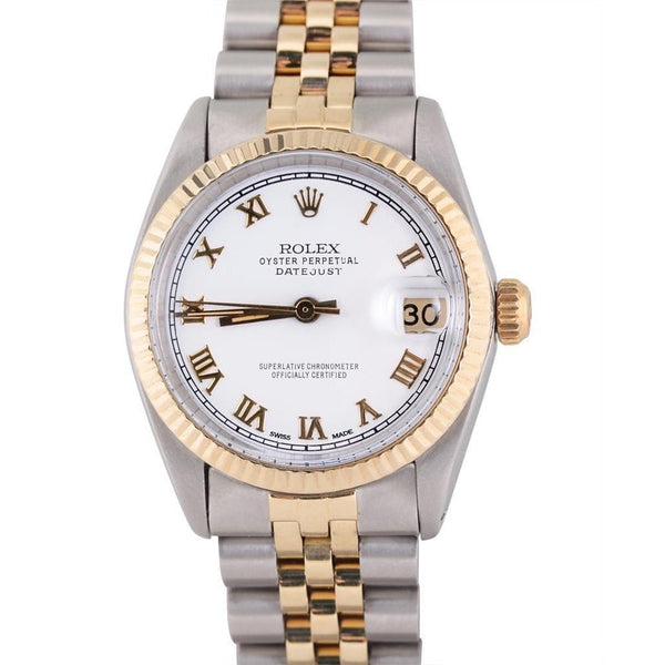 Roman Dial Fluted Bezel Two Tone Jubile