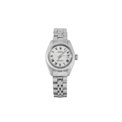 Roman Dial Lady Watch Fluted Bezel 