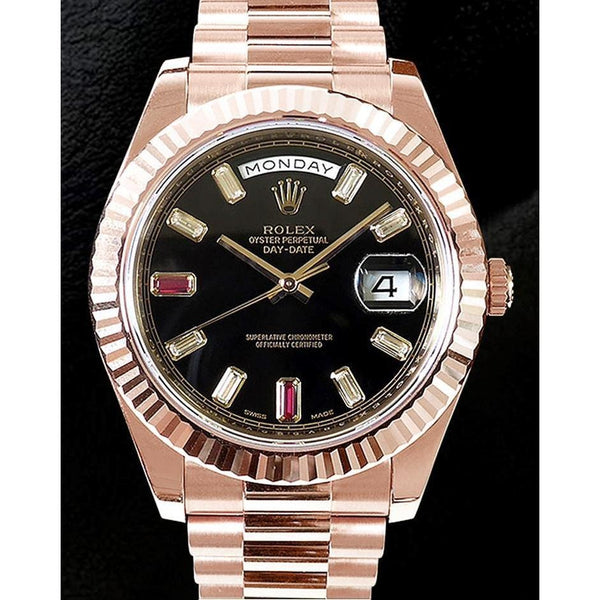 Ruby Diamond Dial Rose Gold
