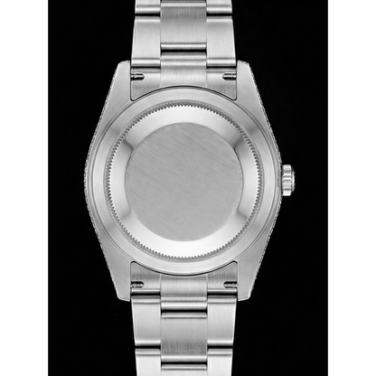 Rolex Iced Out 41 mm Bustdown Chocolate Diamond Dial Stainless Steel Watch Oyster Band