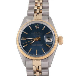 Rolex Ladies Datejust Watch Fluted Bezel Jubilee Bracelet Ss And Gold