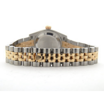 Rolex Lady-Datejust 26 mm Champagne Stick Dial Two Tone Watch