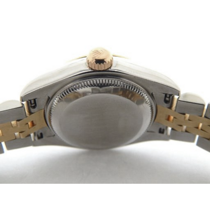 Rolex Lady-Datejust 26 mm Champagne Stick Dial Two Tone Watch