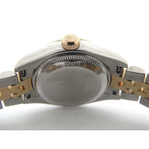 Rolex Lady-Datejust 26 mm Champagne Stick Dial Two Tone Watch