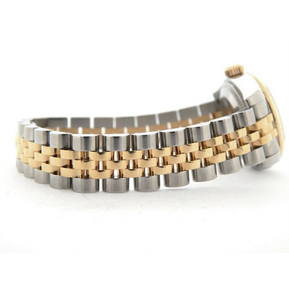 Rolex Lady-Datejust 26 mm Champagne Stick Dial Two Tone Watch