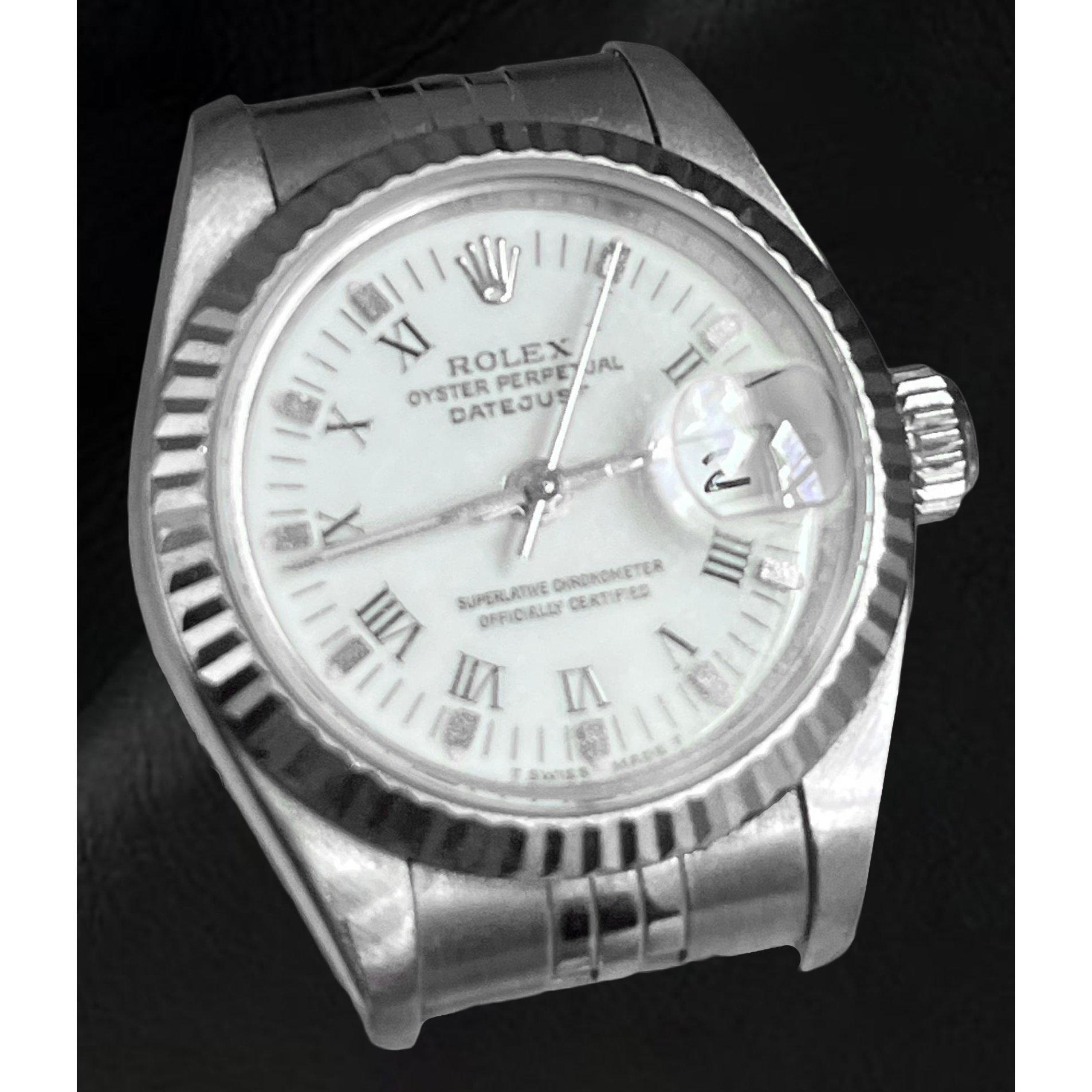 Rolex Lady-Datejust White Roman Dial 26 mm Stainless Steel Watch