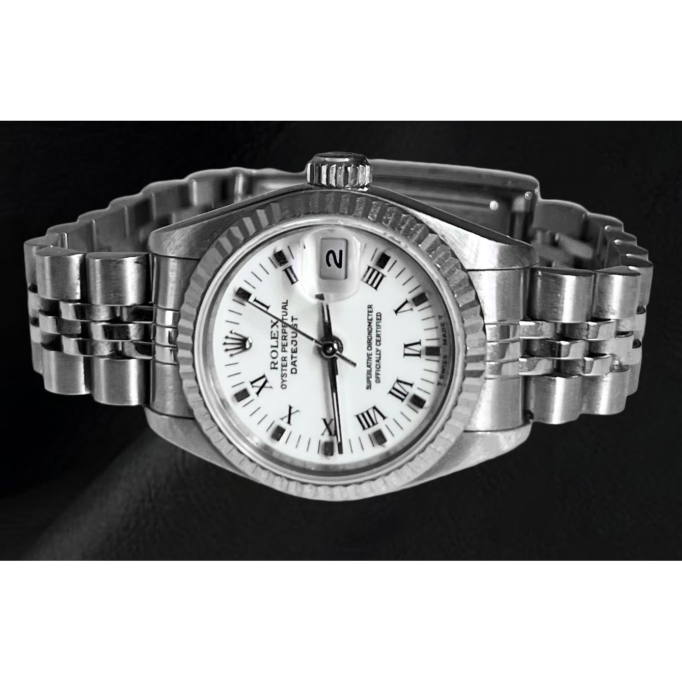 Rolex Lady-Datejust White Roman Dial 26 mm Stainless Steel Watch