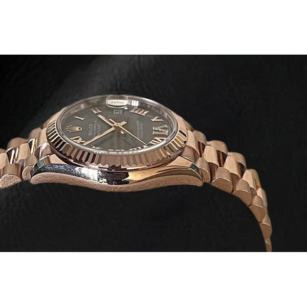 Roman Dial Rose Gold Watch